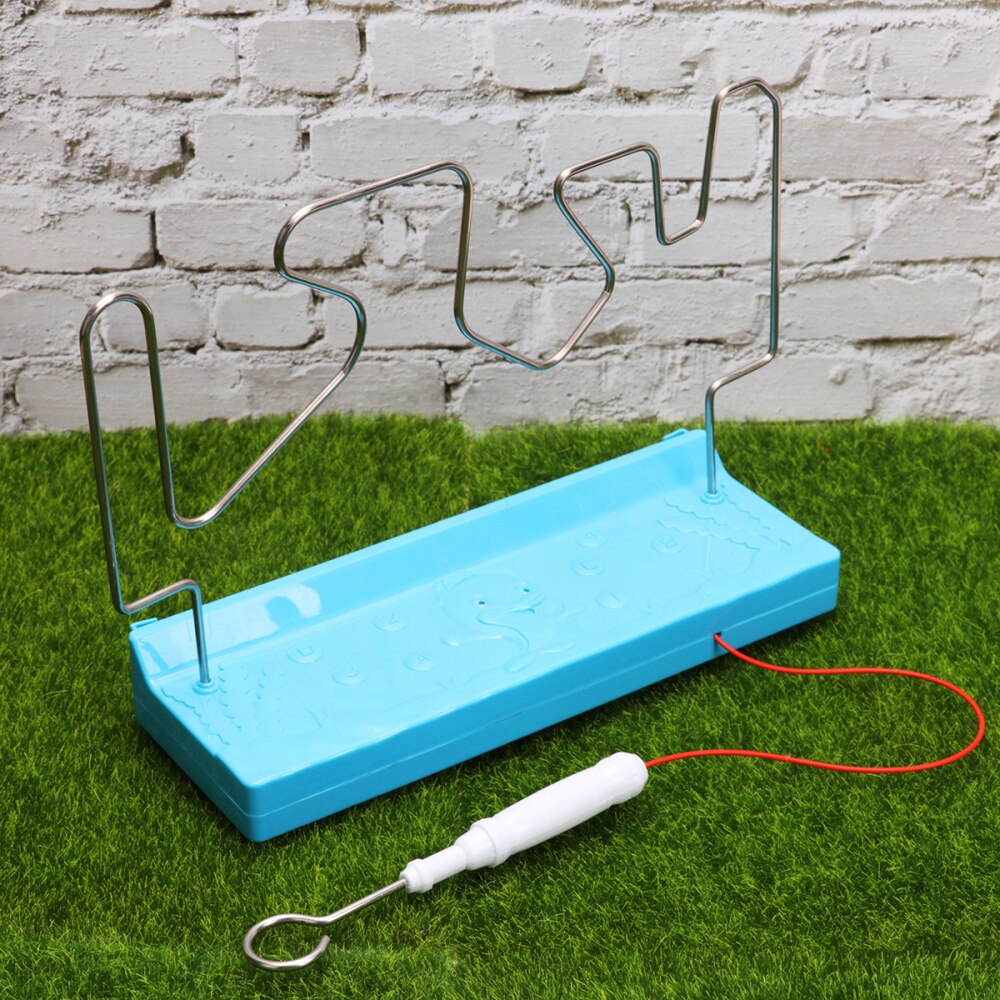 1pc kollision elektrisk elektrisk touch labyrint spil elektrisk labyrint batteri (primær): Blå