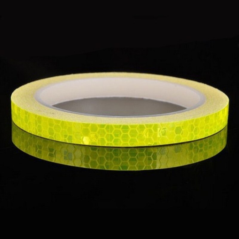 800cm/315inch Fluorescent Bike Bicycle Cycling Motorcycle Reflective Stickers Strip Decal Roadway Safety Wheel Reflective Tape