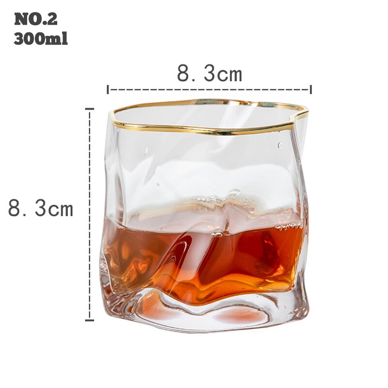 Brandy Cup Wine Cocktail Glass Whisky Shot Glass European Japanese Bar Personality Whiskey Beer Glass Verre Drinking: NO2
