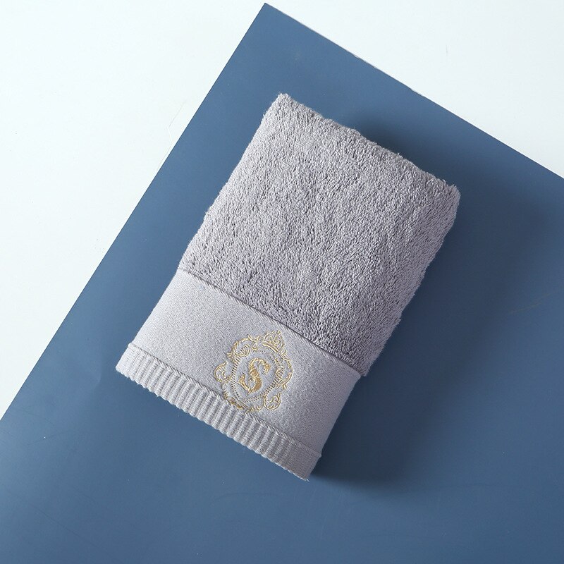 Hoogwaardige 100% Katoen Luxe Gezicht Badhanddoek Set Zachte Vijf Sterren Hotel Handdoeken Voor Volwassenen Serviette Sets 80x160cm: Business Grey