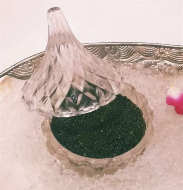 Assiette à caviar en verre conique, vaisselle d&#39;hôtel,