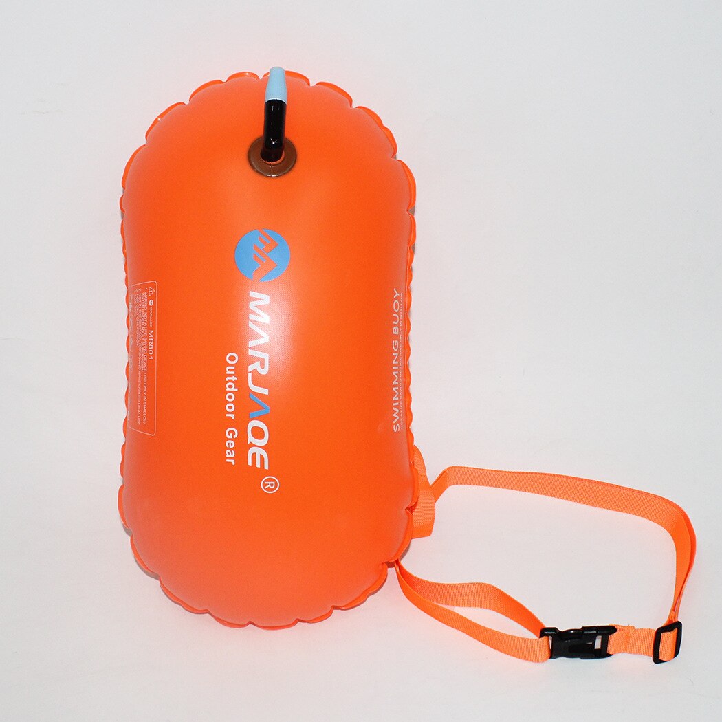 1pc PVC Swimming Buoy Safety Float Air Dry Bag Tow Float Swimming Inflatable Flotation Bag Tubular PooL: orange
