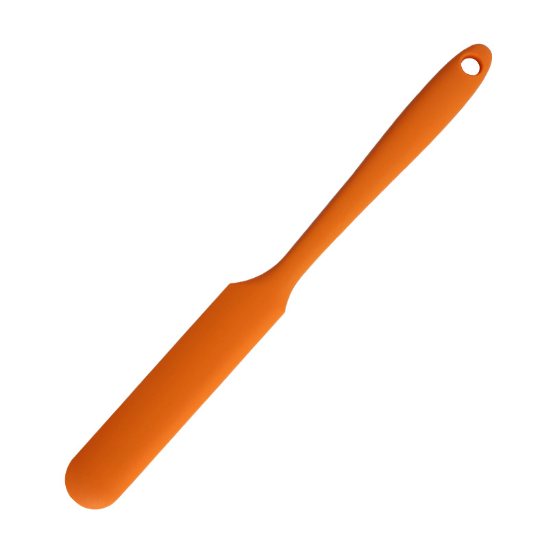 Silicone Long Scraper Color Cream Long Knife Scraper Cake Making Small Accessories Silicon Spatula Baking Tools for Cakes: Gold