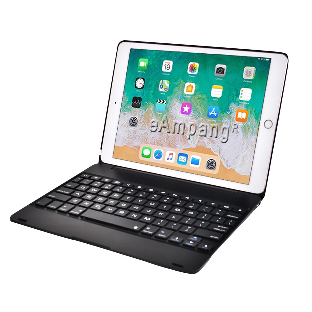 Per iPad 9.7 Cassa Della Tastiera per Apple iPad 9.7 2017 2018 5th 6th Generazione Aria 1 2 5 6 Pro 9.7 4.0 Copertura Della Cassa Della Tastiera di Bluetooth: Black / For iPad Air 1