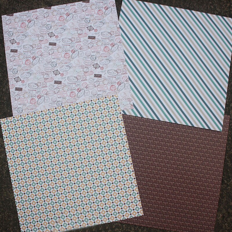 24 sheets 6"X6" Let's Travel patterned paper Pad Scrapbooking paper pack handmade paper craft Background pad Alinacraft