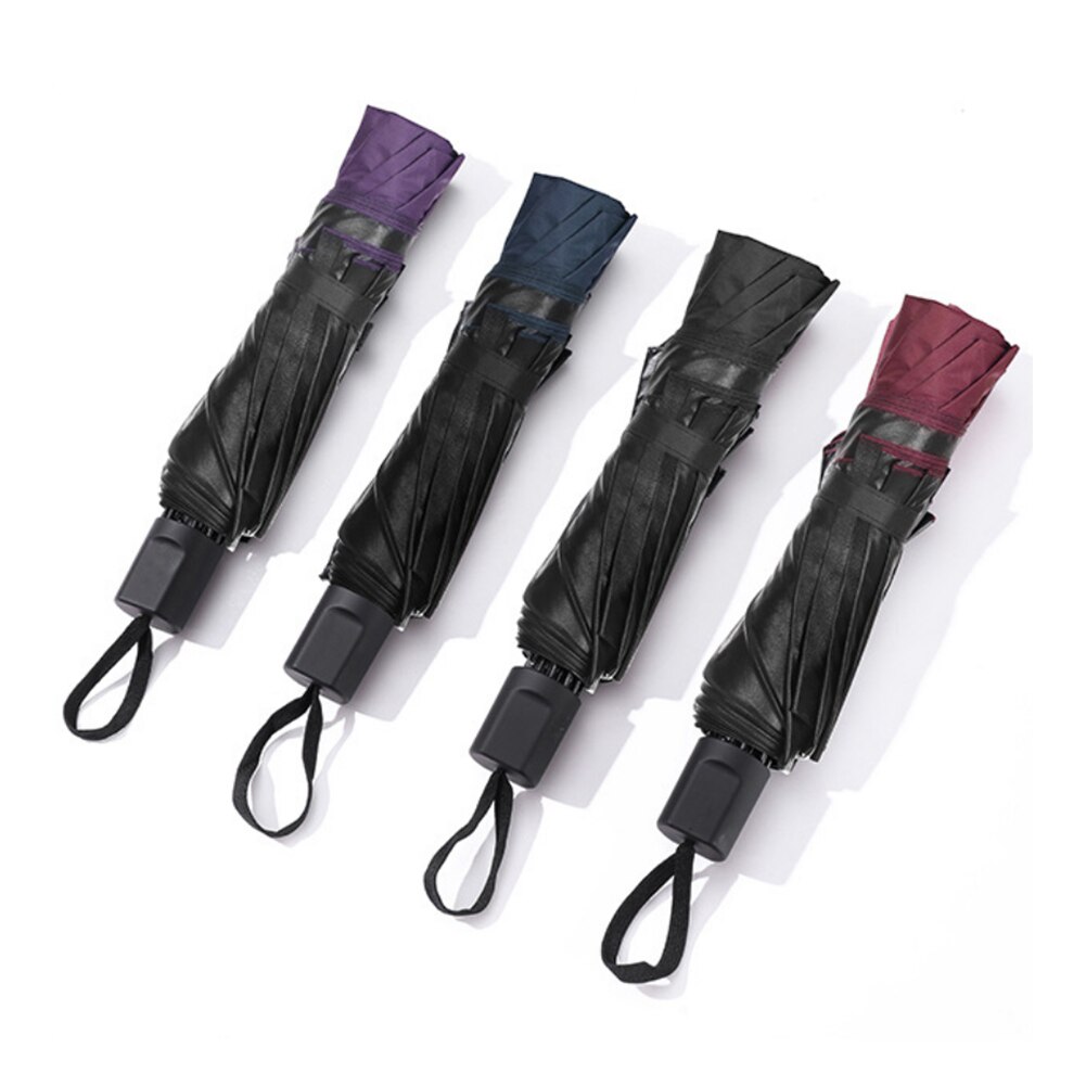Sombrilla plegable de viaje con protección UV, 58 pulgadas, 3 pliegues, para la familia, resistente al viento, para Golf, exteriores, negocios, Extra grande, portátil