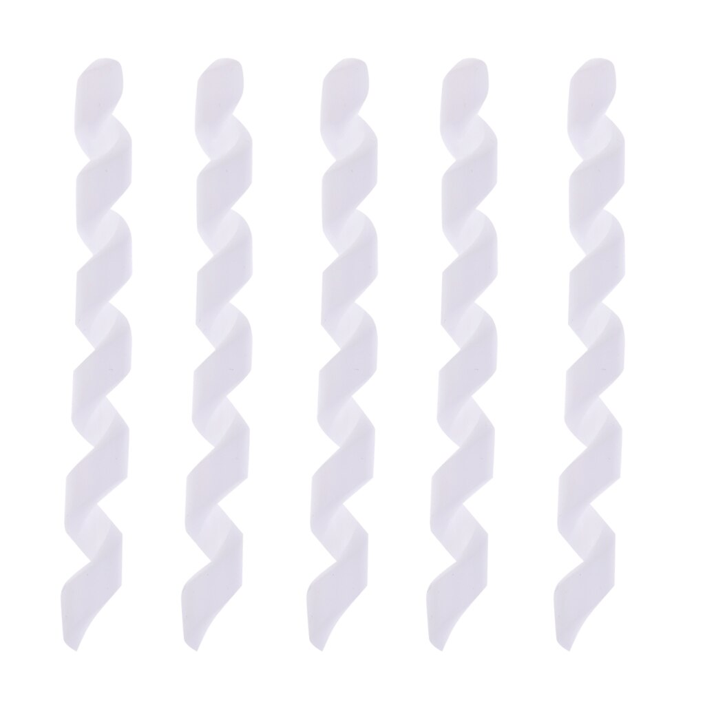5 uds. De manguitos en espiral para cables de bicicleta, cubierta para frenos/tubos marco envolvente, piezas para bicicletas: White