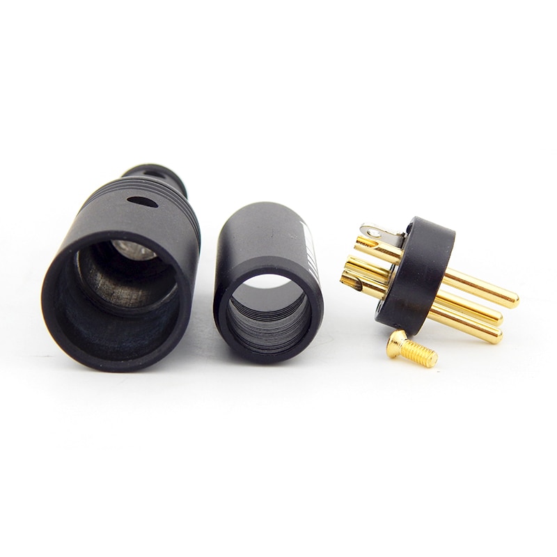 Gold-plated XLR per XRL Connettore 3 Spille Femmina o Maschio Balance Plug 6-10mm