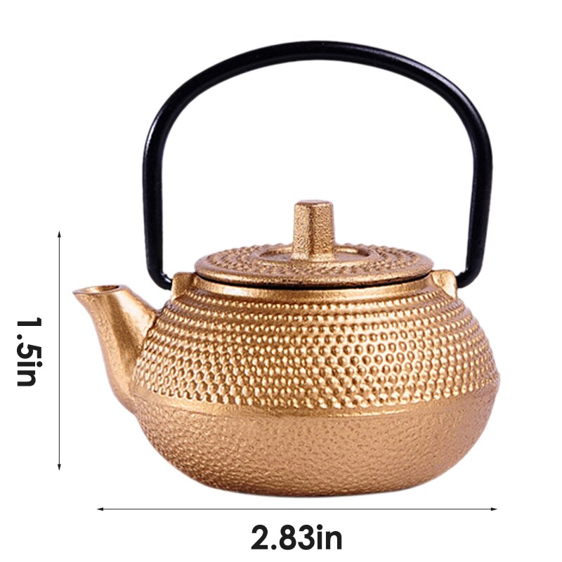 Mini bouilloire à thé en fonte de Style japonais, petite théière de 50ml, facile à transporter