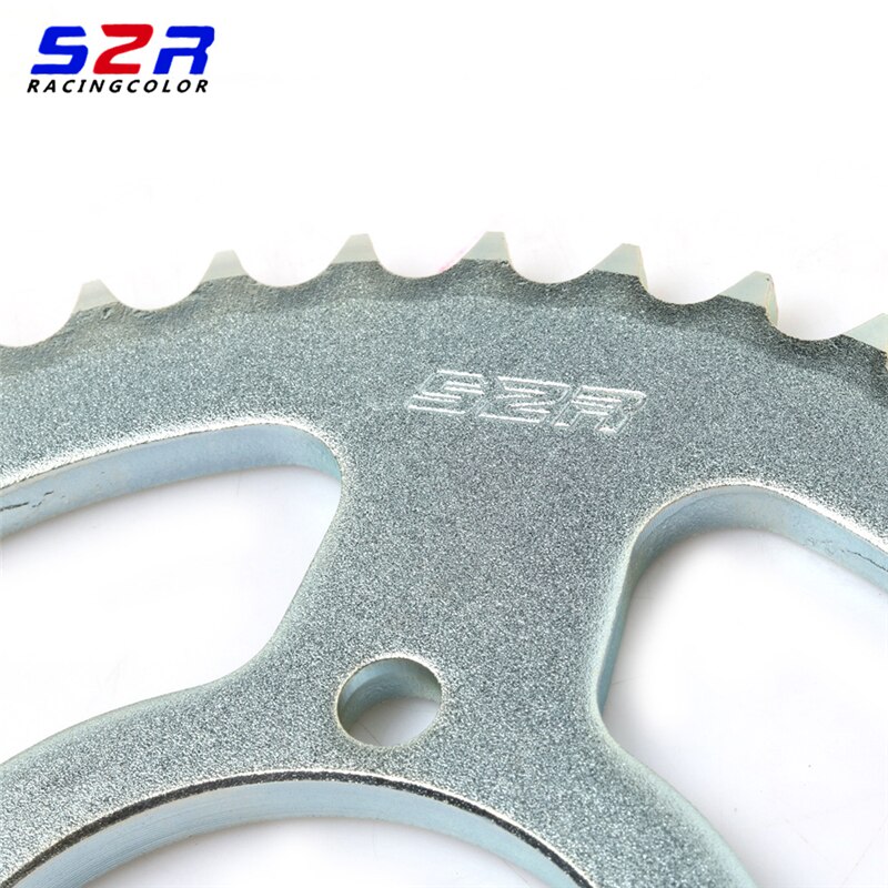 Piñón trasero de motocicleta S2R, accionada 45 T, para YAMAHA YBR125, YBR, YB 125, CRUX 100, piezas originales, 44, 45 dientes, pieza de repuesto para Moto