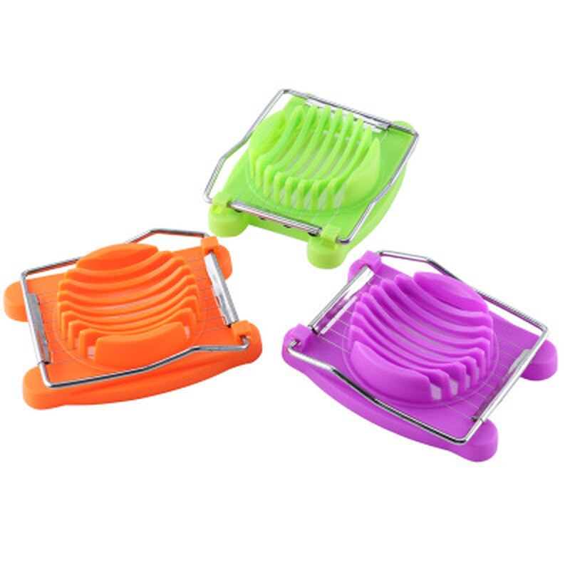 3 Kleuren Roestvrij Staal Gesneden Ei Slicer Sectioner Cutter Mold Multifunctionele Eieren Splitter Cutter Kitchen Tools