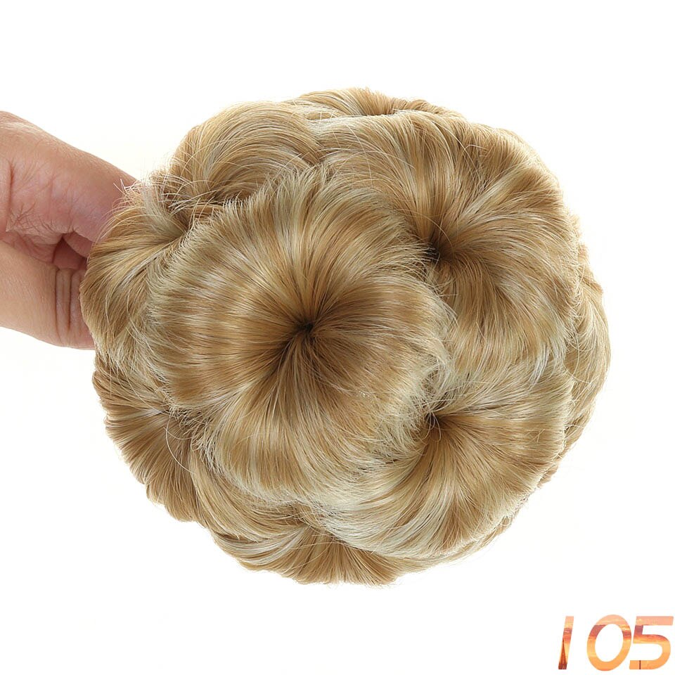WTB Women Chignon Hair Bun Donut Clip In Hairpiece Extensions Black/Brown/ Synthetic High Temperature Fiber Chignon
