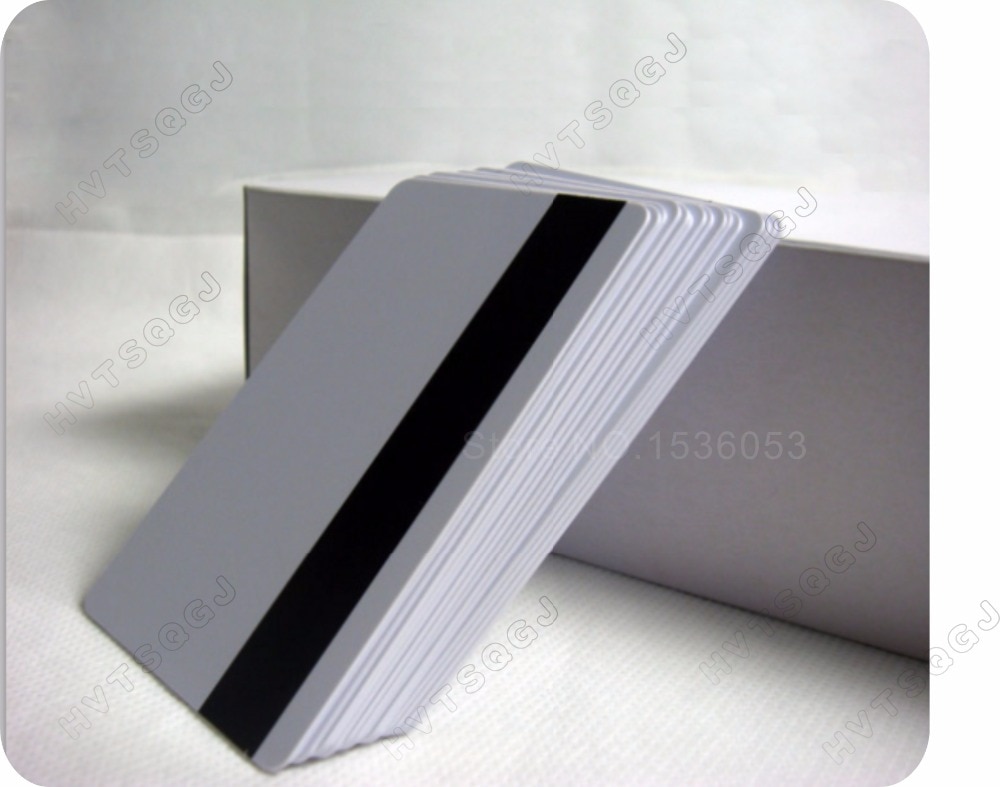 100x blank CR80 ID ISO PVC Credit Card LoCo 1-3 Magnetic Stripe PVC Card