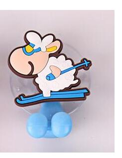 Tandenborstelhouder Zuig Cartoon Dier Tandpasta Opbergrek Tandenborstel Dispenser Badkamer Organizer Accessoires: Skiing goats