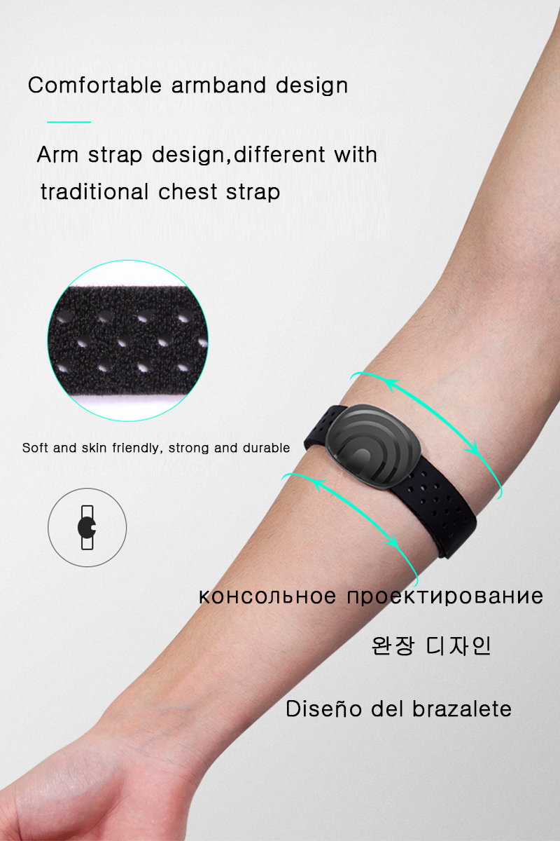 Yesoul Armband Adjustable Smart Fitness Band Arm Heart Rate Sensor Monitor Armband Heart Rate Monitor