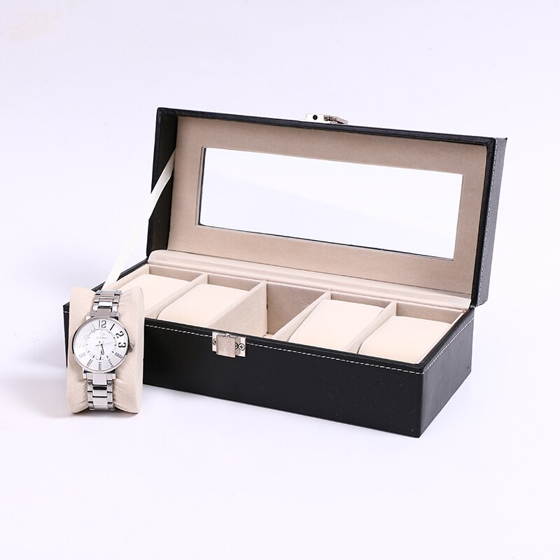 2/3/6/10/12 Grids Watch Jewelry Box Man Organizer For Watches Leather Watch Box Case Jewelry Display Case Packaging
