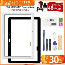 Srjtek 10.1" For Samsung Galaxy Note 10.1 SM-P600 P600 P601 P605 Touch Screen Digitizer Glass Panel Sensor Tablet PC Replacement