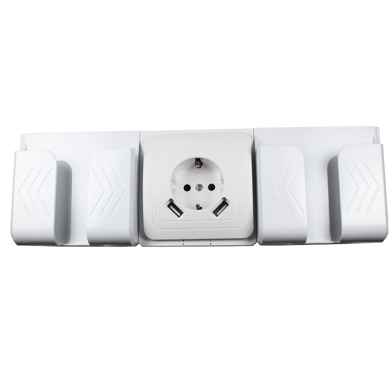 USB Wall Socket charger Double USB Port 5V 2A usb wall outlet white color LB-01-1