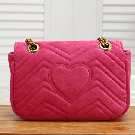 pleuche single shoulder bag 22-27 cm women handbag best-selling brand messenger bag: Hot Pink / 27cm