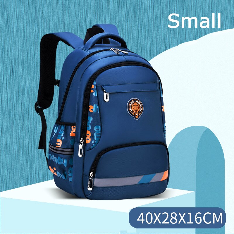 Kinderen School Rugzak Waterdichte Schooltassen Kinderen Schooltassen Voor Meisjes Jongens Basisschool Rugzakken Kids Mochila Escolar: small Cyan