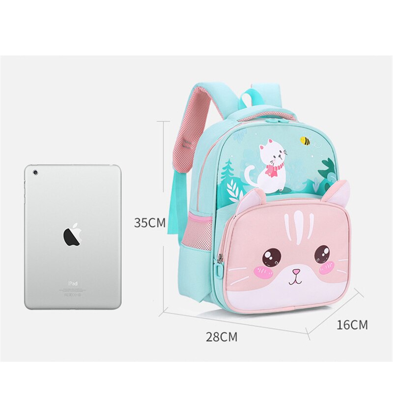 Cartoon Rugzak Voor Jongens Meisjes Leuke Kat Tijger Kinderen Mooie Nylon Schooltas Kleuterschool Schooltas 3-7 Jaar Kids
