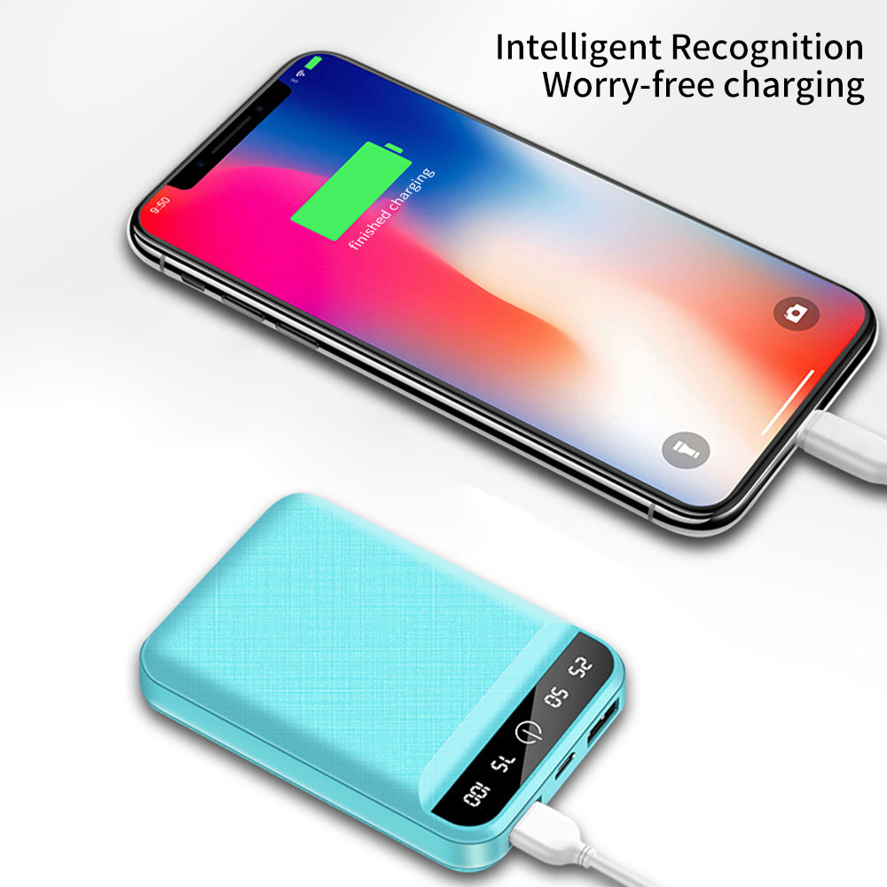 Cartoon Power Bank 10000mAh Dual USB Mobile Phone External Battery Poverbank For iPhone 11 Portable Mini PowerBank For Xiaomi