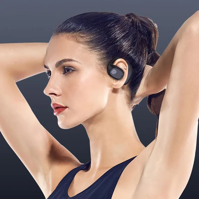 Original xiaomi condução óssea fones de ouvido bluetooth fones sem fio com microfone esportes alta fidelidade jogo