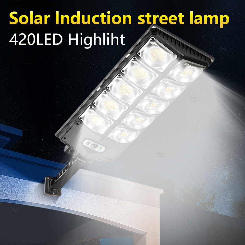 LED-buitenverlichting op zonne-energie Waterdicht 1000LM Superheldere wandlamp met bewegingssensor Afstandsbediening Tuinstraatverlichting Garage