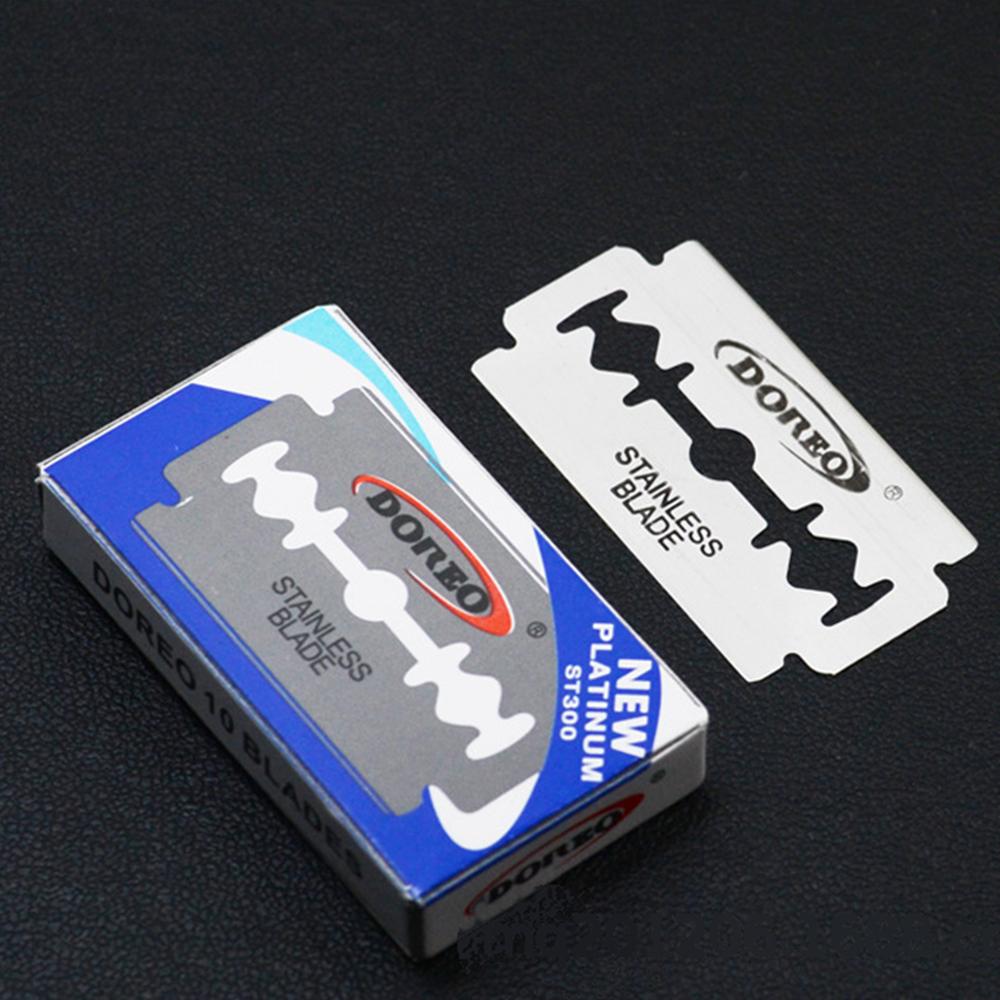 Safety Double Edgec Shaving Stainless Steel Razor for Men Face Care Double-edged Razor: 100pcs