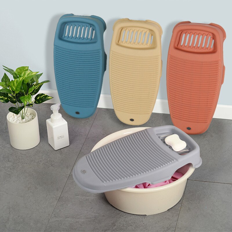 Lightweight washboard Thickened non-slip plastic washboard Home integrated washboard Kneeling washboard