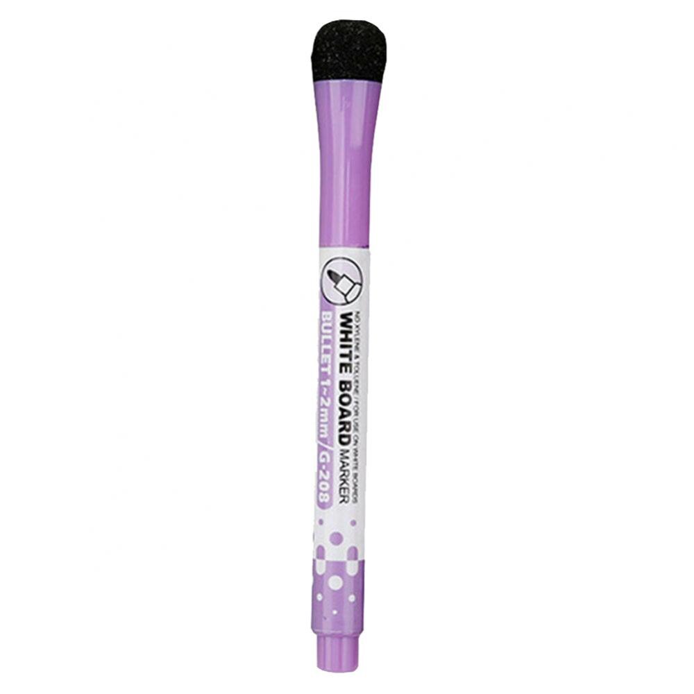 Magnetic Whiteboard Pen Writing Drawing Erasable Board Marker Office Supplies: Purple