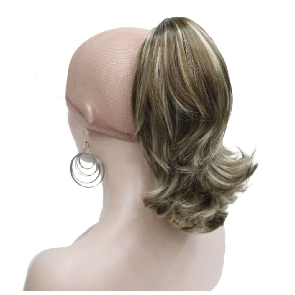 Strong Beauty 12" Natural curly Dual Use Claw Jaw Pony tail Clip In Synthetic Ponytail Hair Extension