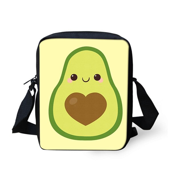 Nette Obst Avocado Schulter Bote Tasche Kühlen Sommer Umhängetasche für Mädchen Telefon Tasche Einkaufen Taschen Mochila Infantil: er00785E