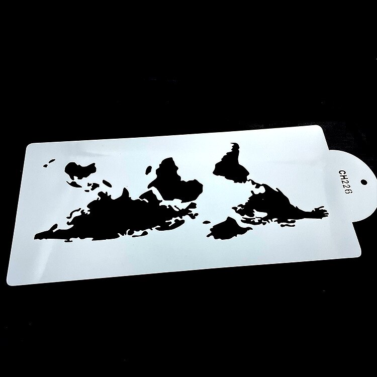 Cake Stencil Leaf Shape Pattern Cake Decorating Plastic Lace Cake Boder Stencils Template DIY Drawing Mold Baking Accessories: CH226