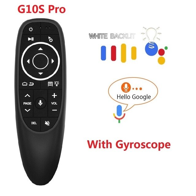 G10 Pro Voice IR Remote Control 2.4Ghz Wireless Air Mouse With Microphone Gyroscope For Android TV Wireless Bluetooth connection: G10 PRO