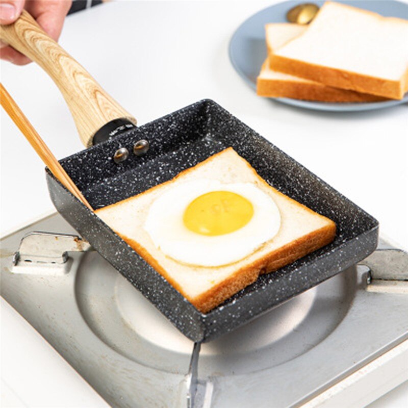 Non-Stick Smokeless Omelette Pan Tortilla Omelette Pan Pancake Rectangular Kitchen Wok Cooking Baking Cookware