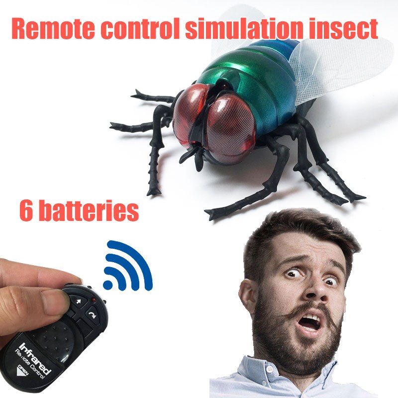 Juguetes de simulación de insectos por infrarrojos para niños, robot eléctrico de Control remoto inalámbrico, juguete de broma de día de brujas