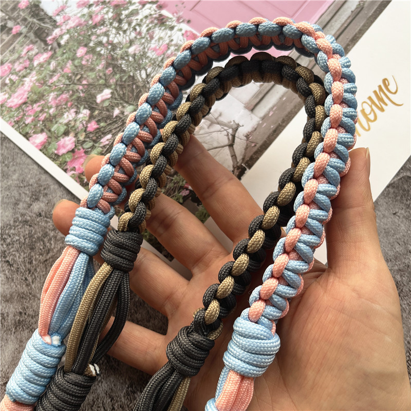 Aangepaste Lanyard Hand gevlochten schouder telefoon Lanyard tas touw riem vervangende ketting accessoires voor het ophangen van mobiele telefoons riem