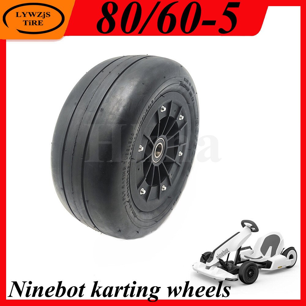 80/60-5 rueda de neumático sin cámara para Ninebot Mini Pro Karting de la rueda delantera neumático eléctrico de rueda de Kart