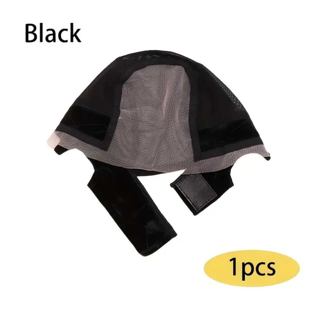 Lace Wig Grip Cap Pruik Grip Band voor Lace Front Pruiken om pruiken op zijn plaats te houden, verstelbare pruik Cap met Grip Band Antislip Cap: Natural Black