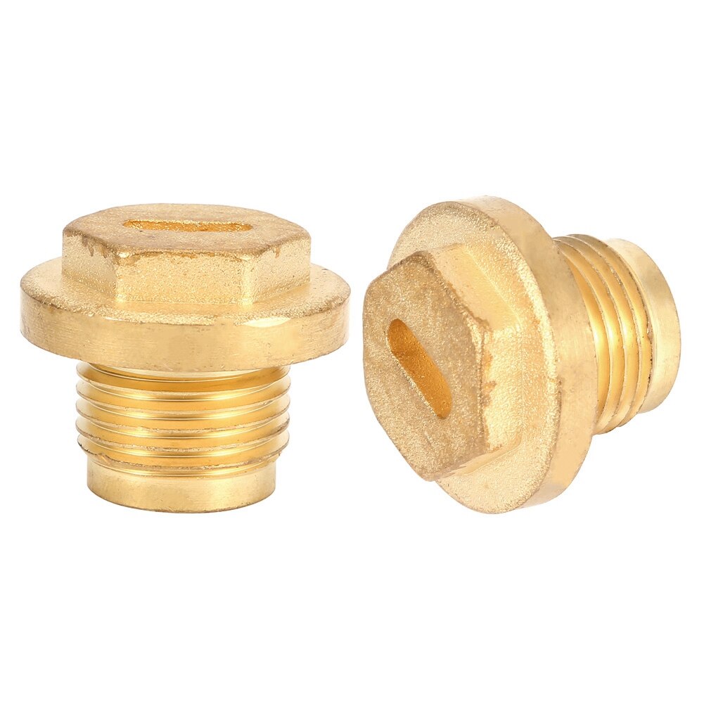 2pcs Differential Diff Brass Filler Drain Plugs with Seal Ring Fit For Land Rover All Discovery 2 Td5 & V8 models