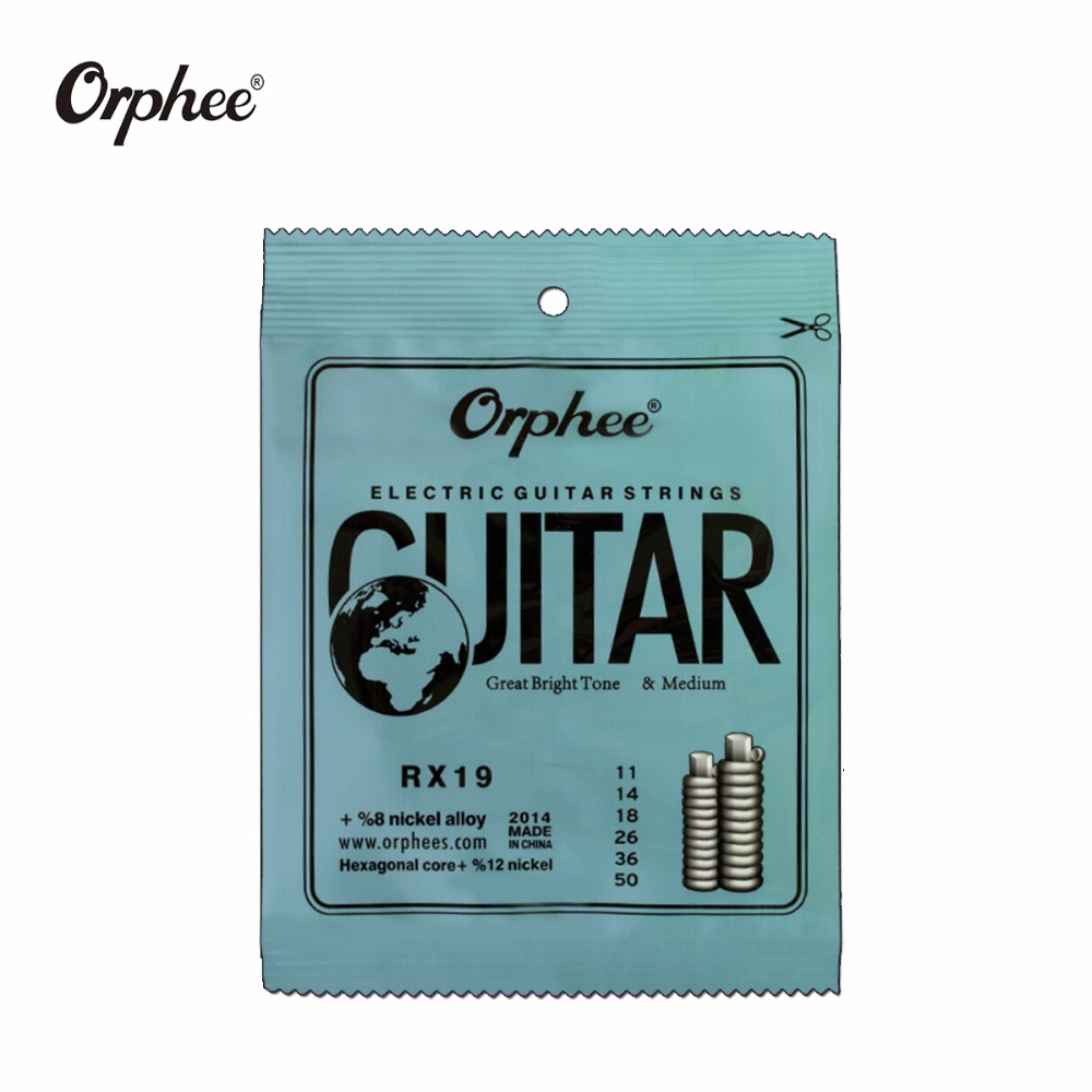 , 10 Uds. Cuerdas de guitarra orphee RX15 RX17 RX19, cuerdas de guitarra eléctrica súper ligeras