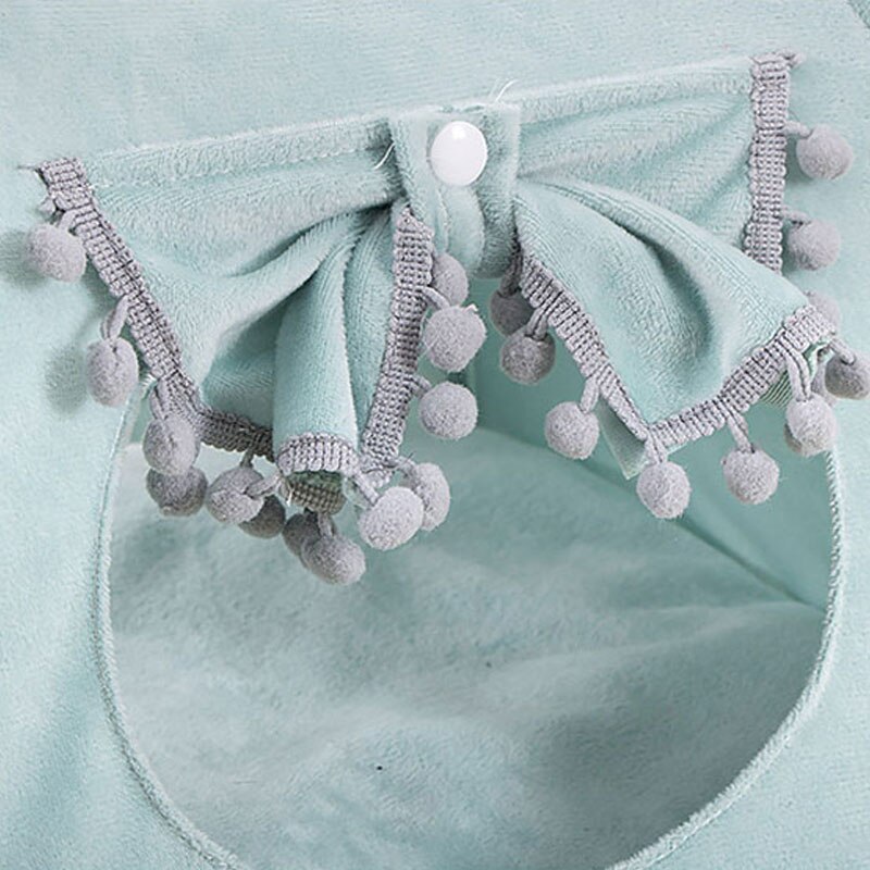 Foldable Pet Dog Tent House Portable Cute Pattern Soft Mat Sturdy Cat Cage Pet Cat Small Dog Puppy Kennel Tents Pet Supplies