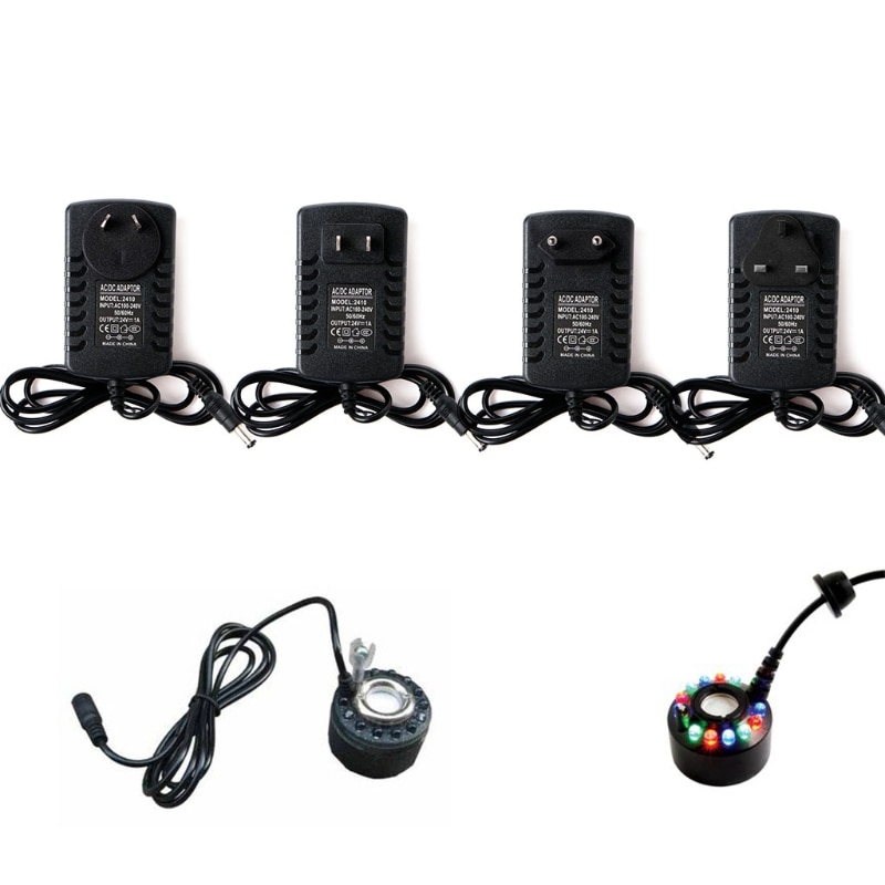 Ac 100-240V Naar Dc 24V 1A Adapter Us/Eu/Au/Uk Plug Voor ultrasone Mist Maker