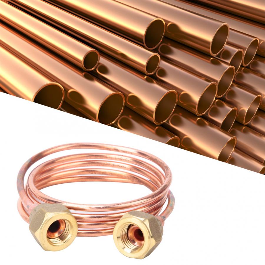 Capillary Tube Soft Flexible Copper Capillary Tubing 2.8mm G1/4 inch Refrigeration Parts