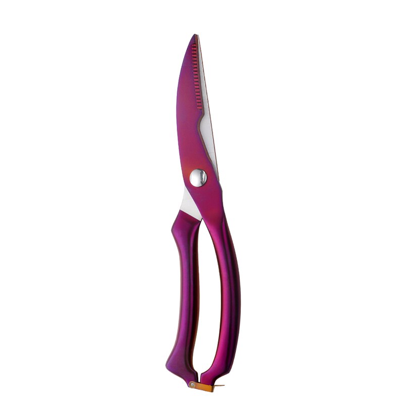 9.8 ''in Acciaio Inox Forbici Da Cucina Potente Osso di Pollo Forbici Cutter Cuoco Cesoie Pesce Anatra Taglio Chef Forbici Coltello Strumento: rainbow NO.3 / 1PC