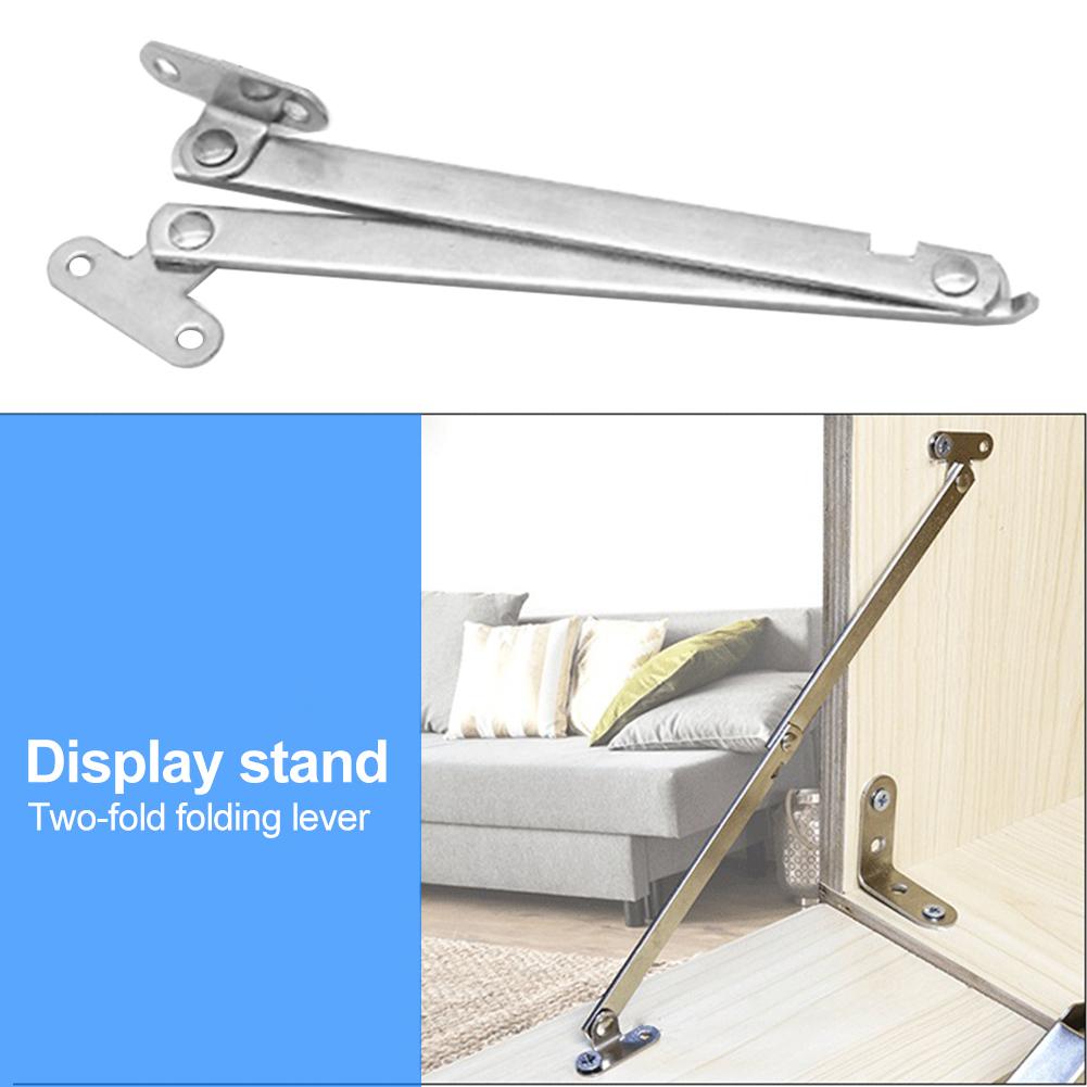 2pcs Left Right Set Folding Front Desk Trunk Lid Support Stays Hinges Kitchen Cabinet Adjustable Stays