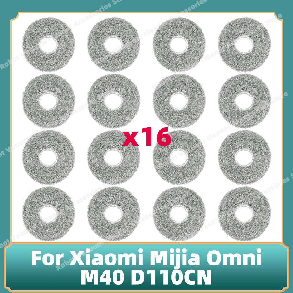 Compatible For Xiaomi Mijia Omni M40 D110CN Accessories Cutting Roller Main Side Brush Hepa Filter Mop Cloth Dust Bag Parts: Chocolate