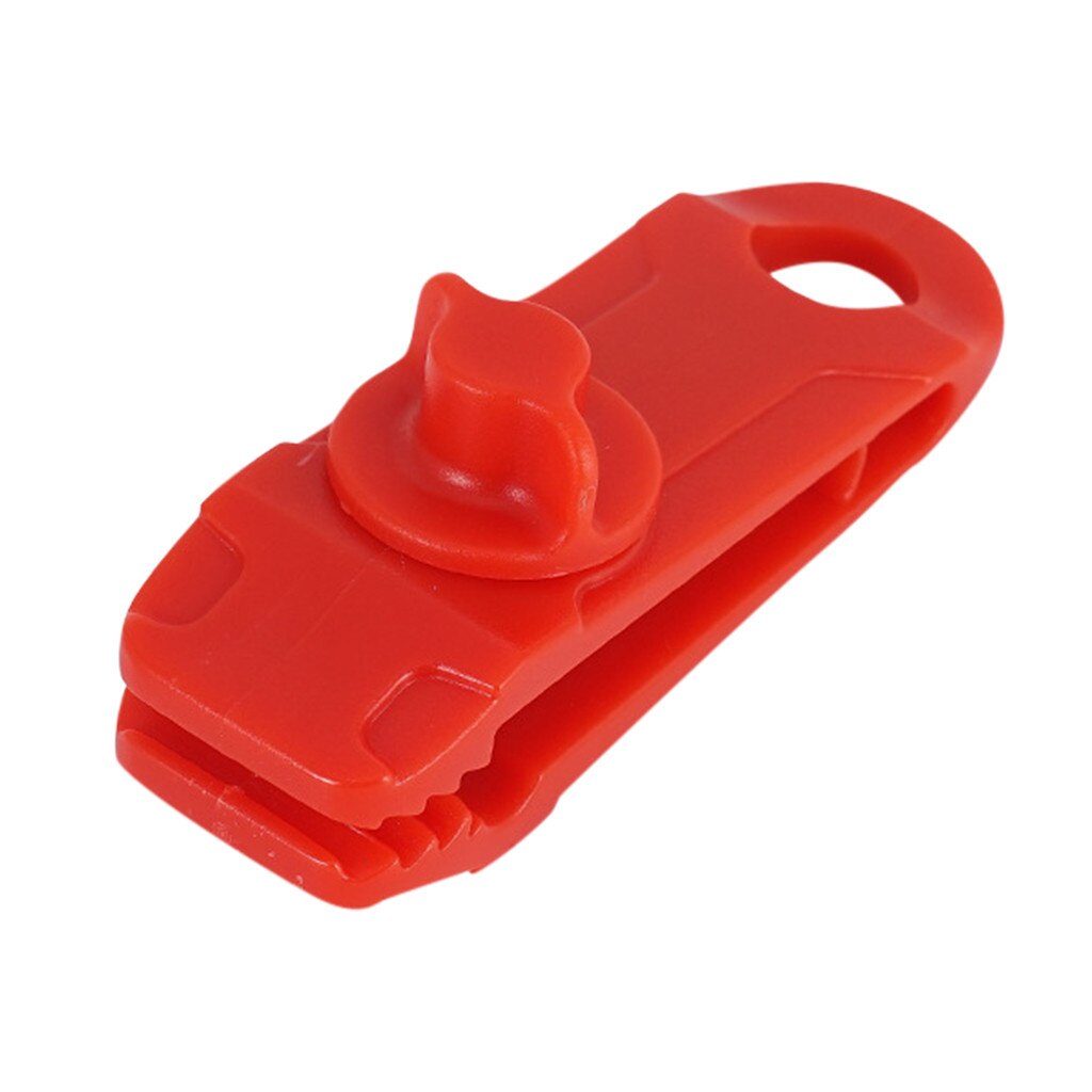 1Pcs Clips Heavy Duty Reusable Tent Clips Durable Premium Lock Grip Awning Clamp For Canopies Camping Tarps Caravan: Red