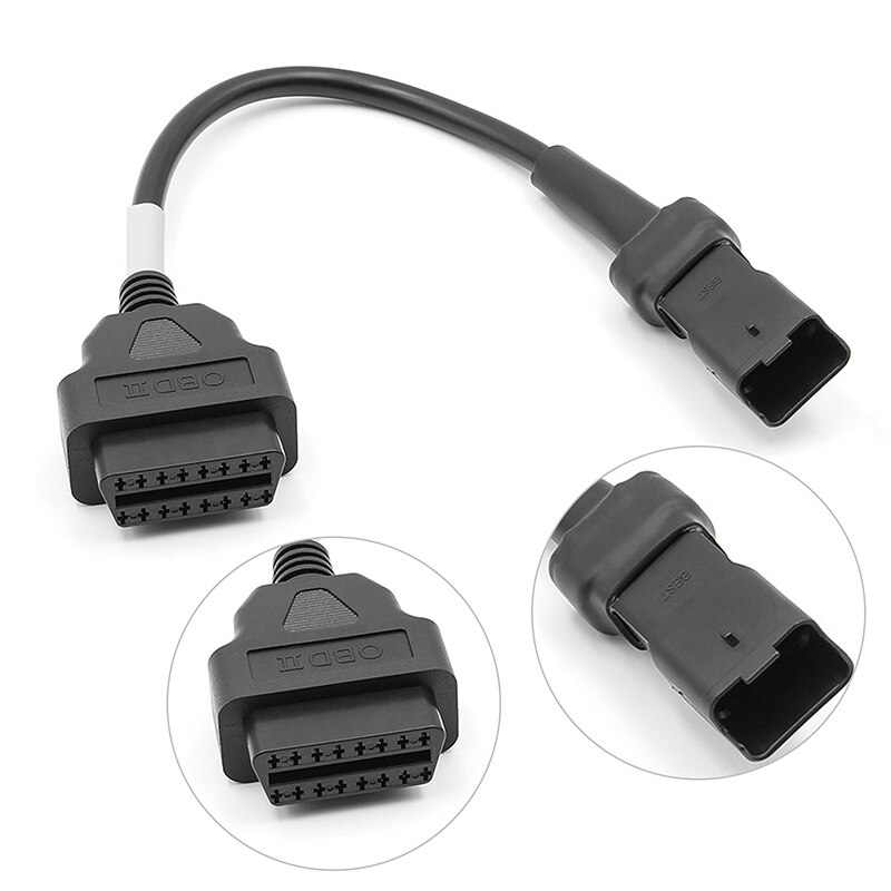 Auto Diagnostic Tool OBD to 4 Pin Adapter Connector for DUCATI Motorcycle